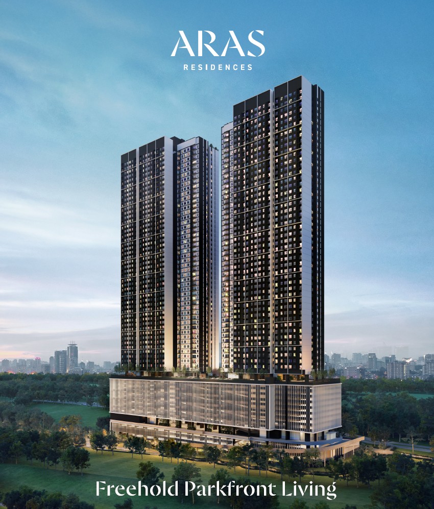 ARAS Residences facade — freehold parkfront living